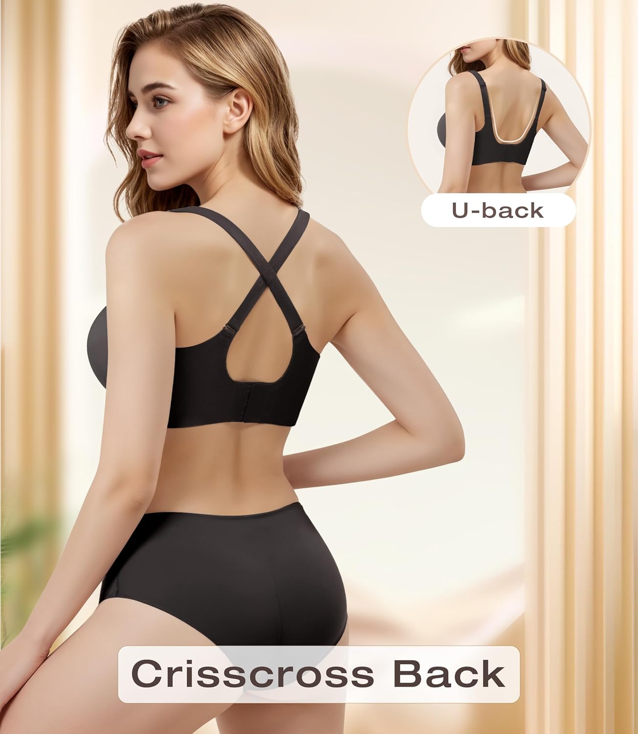 3 Pack Nursing Bras for Breastfeeding, Seamless Maternity Bra Women Pregnancy with Extra Bra Extenders & Clips - Image 2