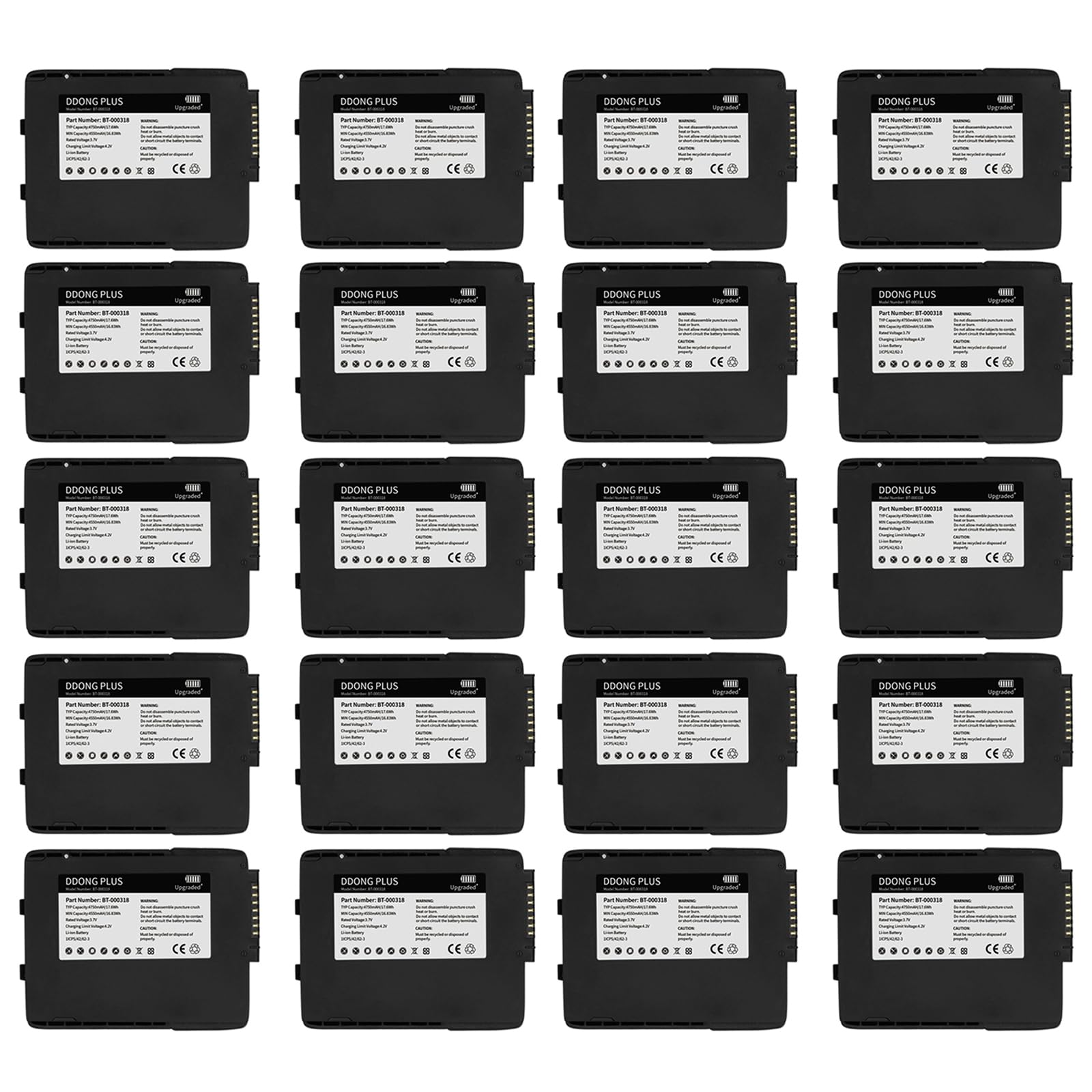 (20PCS) BT-000318 Battery BT-000318-01 [Upgraded Capacity] for Symbol Motorola Zebra TC77 Battery TC75 TC70 TC55 TC72 TC70x TC75x TC700H TC700K TC77HL