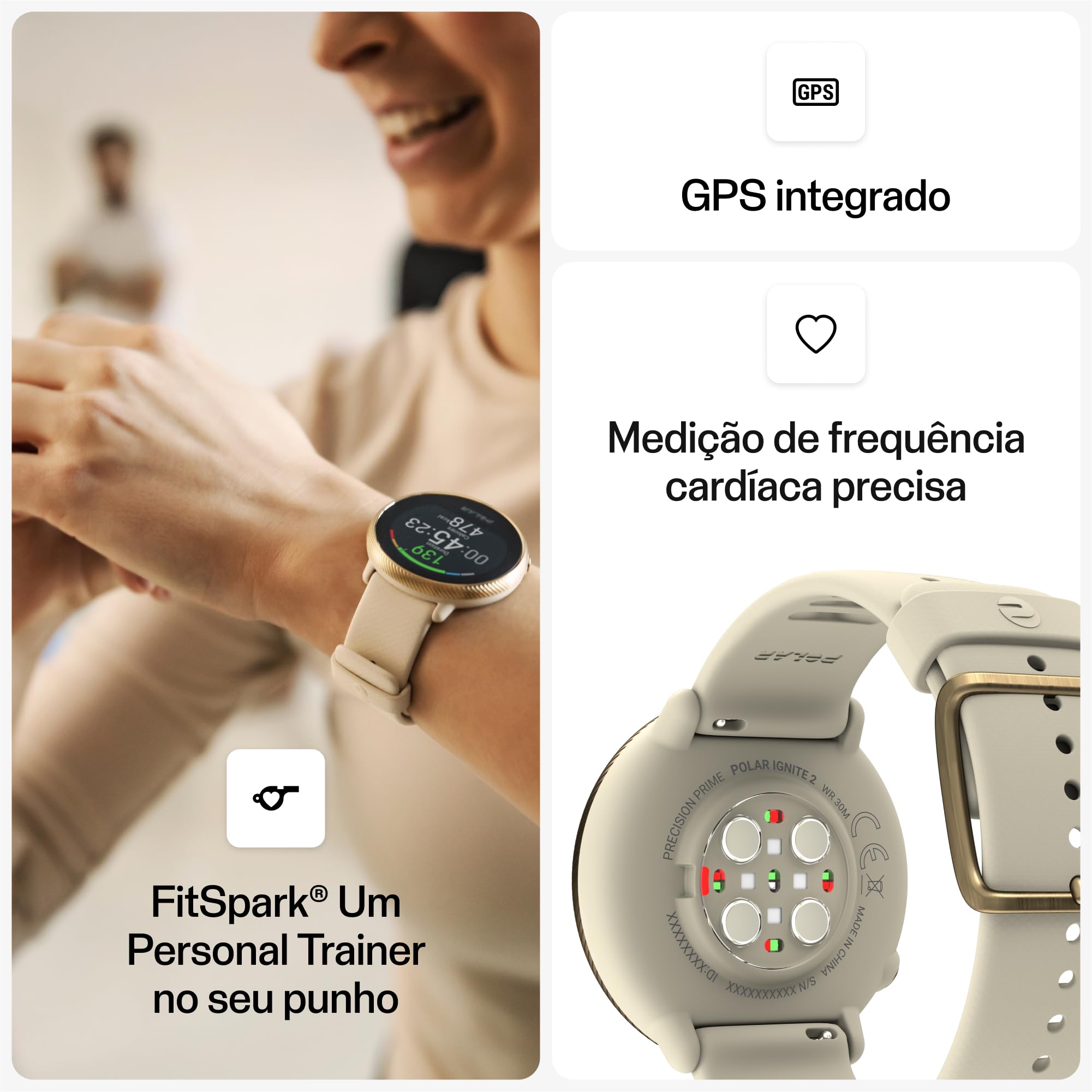 Polar Ignite 2 - Smartwatch Fitness com GPS integrado - Monitor