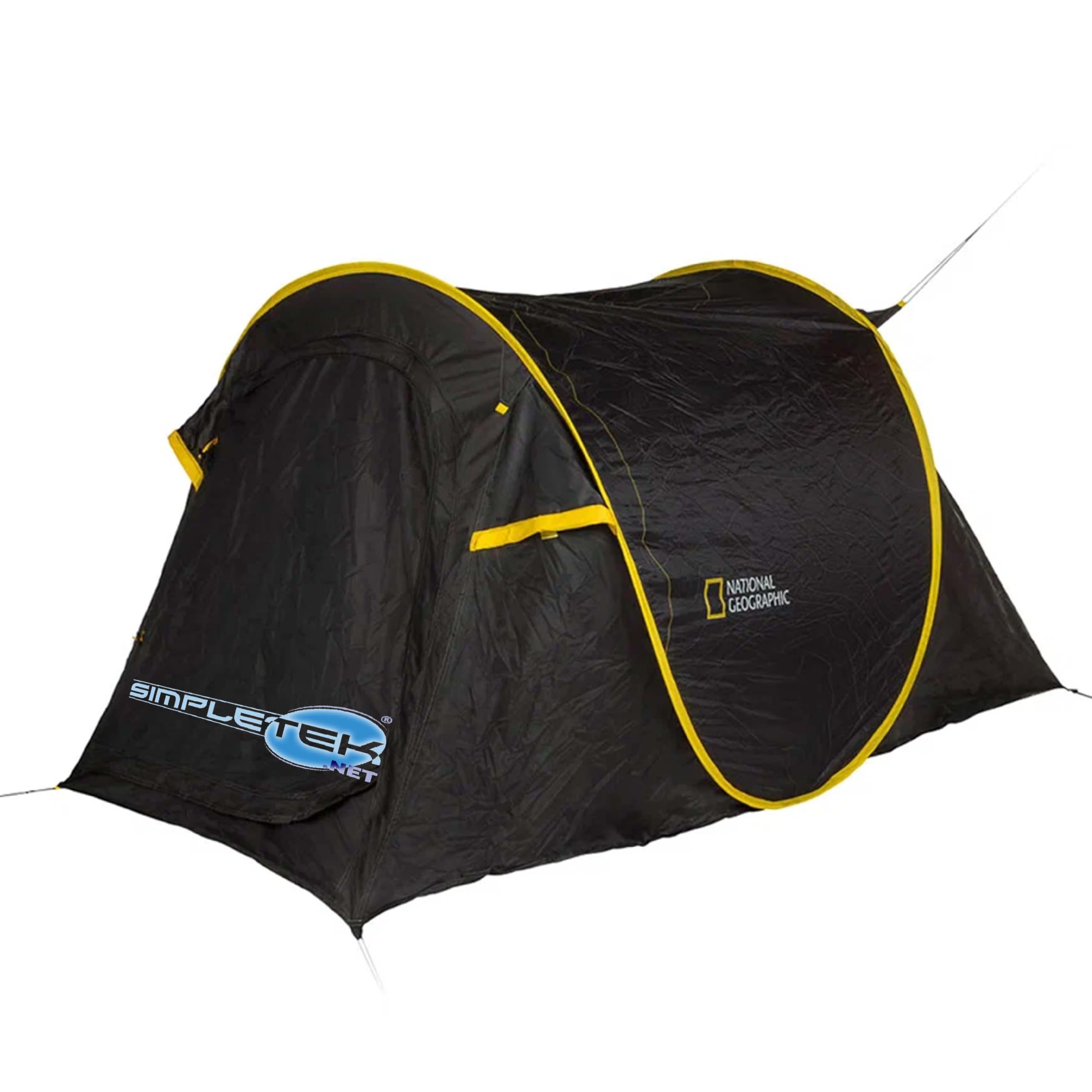 National Geographic Iglu-Campingzelt für 2 Personen | Einfach zu montieren mit schnellem Pop-Up | Wasserdicht, Sonnenschutz, 3 Ventilationspunkte