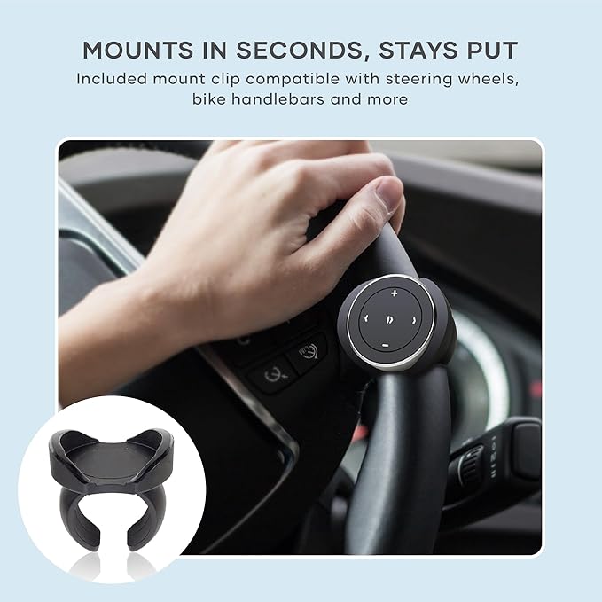 Satechi Botón Bluetooth con Montaje en Volante Control de Música Inalámbrico miniatura 2