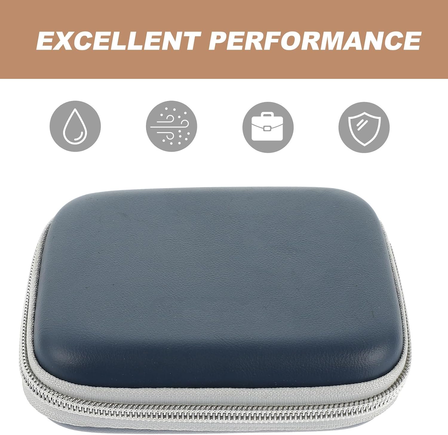 ibasenice Harmonica Storage Bag Compact Carry Case for 10-Hole Harmonicas with Shockproof Eva Material Zippered Design for Travel and Daily Protection