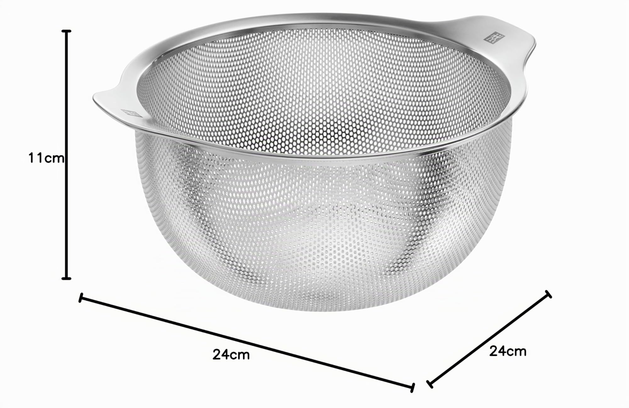 Zwilling Table Colador de 24 cm, Metal, Color plateado