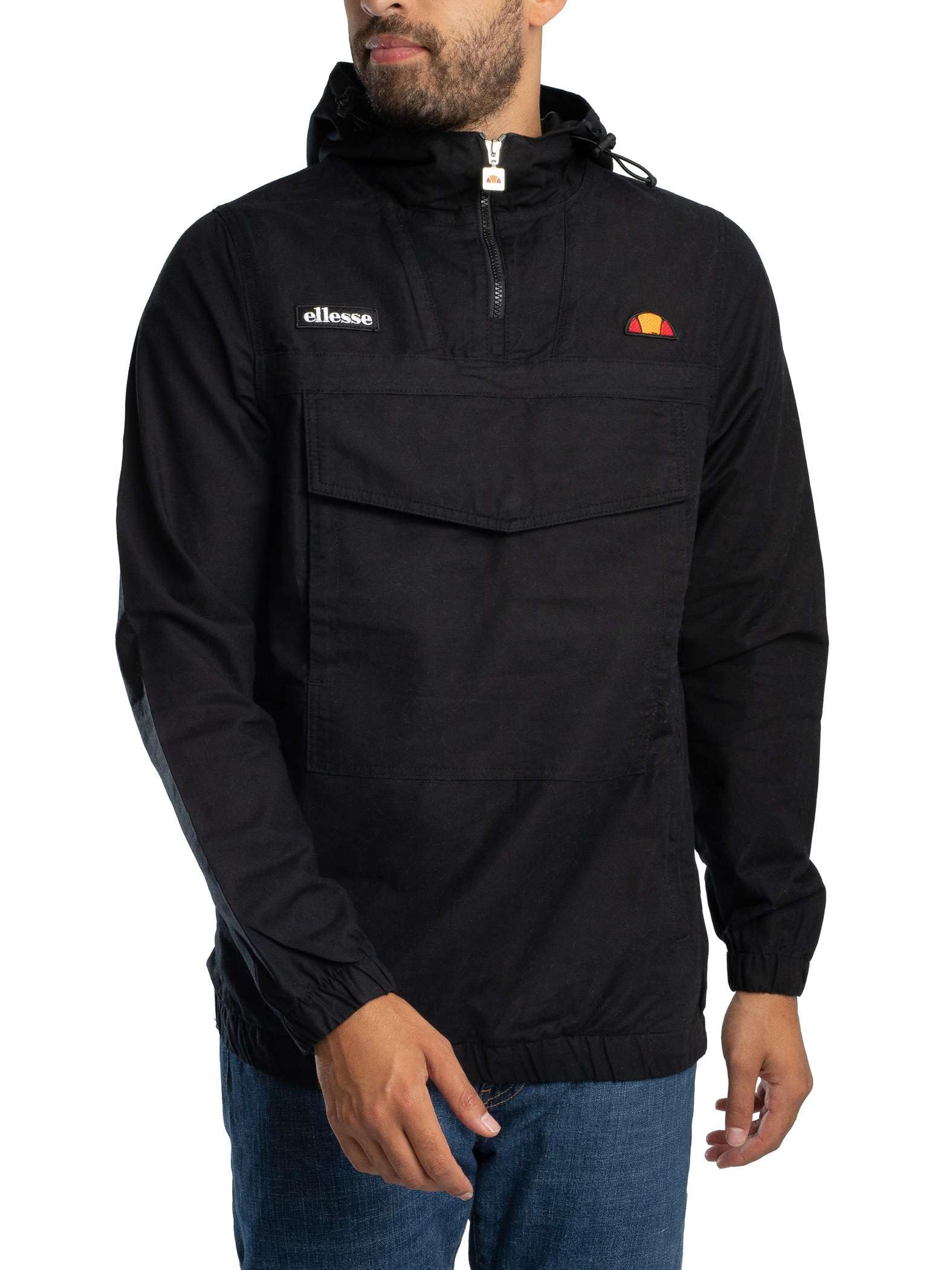 Ellesse Men's Mont 3 OH Jacket, Black, L