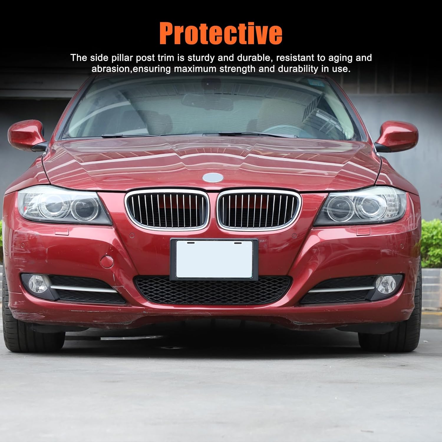 Front Bumper License Plate Frame Bracket ABS Tag Holder Compatible with BMW 3 Series E90 2007-2008 /BMW 2 Series F23 2014-2017 Replacement for 51117058449