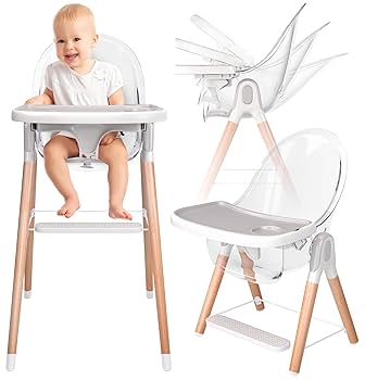 スツール postmodern designe high chair 2set Amazon.com : Children of Design 6 in 1 Deluxe Wooden High