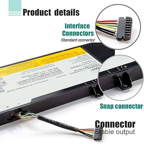 Miniatura 4 de BOWEIRUI L13M4P02 L13N4P01 - Batería de repuesto para laptop Lenovo Erazer Y50 Y50-70 Y50-80 Y50P Y50P-70 Y70 Y70-70 Series L13M4P02 L13N4P01