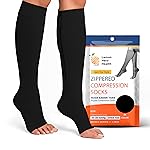 Lemon Hero Zipper Pregnancy Compression Socks for Women, Open Toe 15-20 mmHg Maternity Compression Stockings, Designed for Circulation and Swelling Relief - XL, Black (1 Pair)
