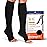Lemon Hero Zipper Pregnancy Compression Socks for Women, Open Toe 15-20 mmHg Maternity Compression Stockings, Designed for Circulation and Swelling Relief - XL, Black (1 Pair)