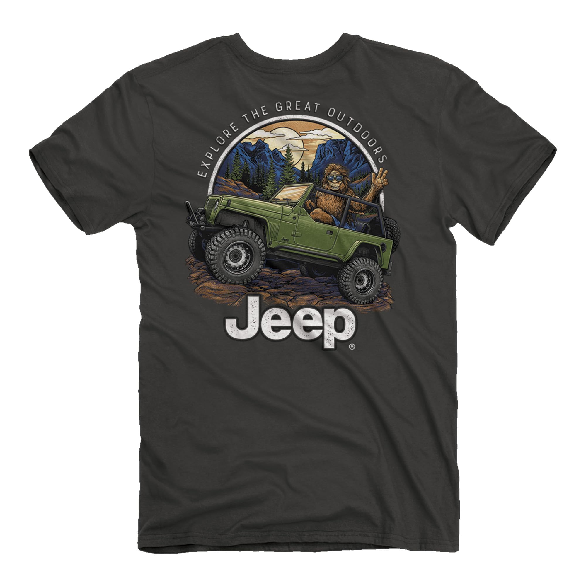 Jeep Sasquatch T-Shirt, Smoke |Wrangler Design |100% Cotton