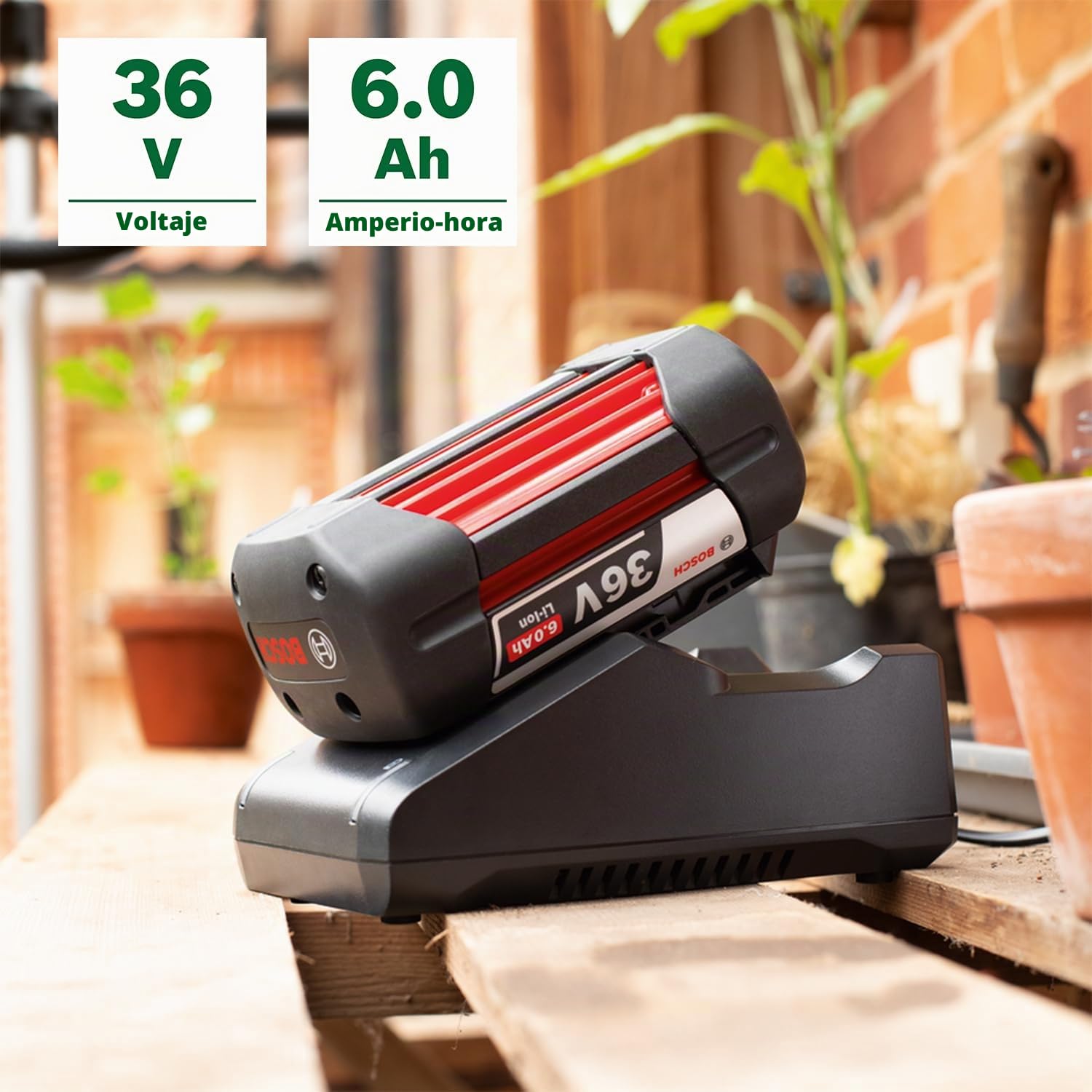 Bosch kit de iniciación de 36 V | 1 batería de 36 V y 6,0 Ah, y cargador AL 36V-20