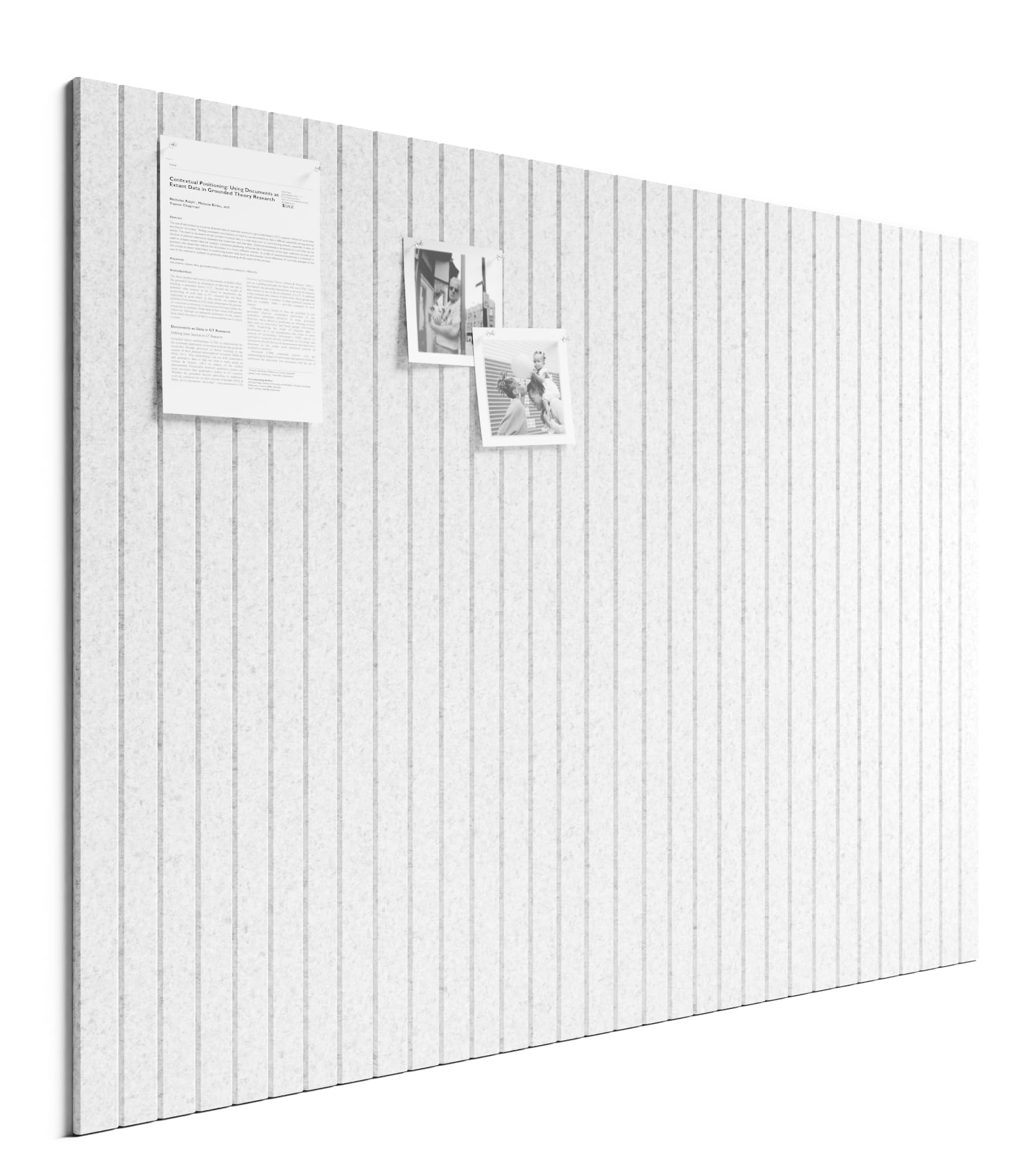 Bumusty 12er-Pack Filz-Pinnwand Lamellen-Optik 120 x 90cm,Alternative zu Korktafel,Inkl.70 Klebestreifen,Memoboard,Fotowand & Visionboard Für Büro,Kinderzimmer & Klassenzimmer