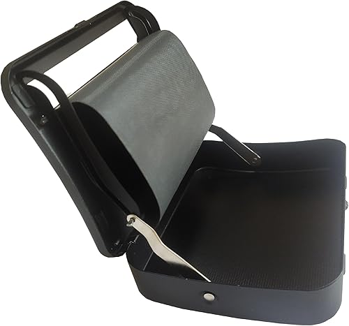 Máquina de papel de balanceo negro de 3.071 in, máquina de enrollar cigarrillos portátil engrosada para papeles de tamaño 114, caja de laminación