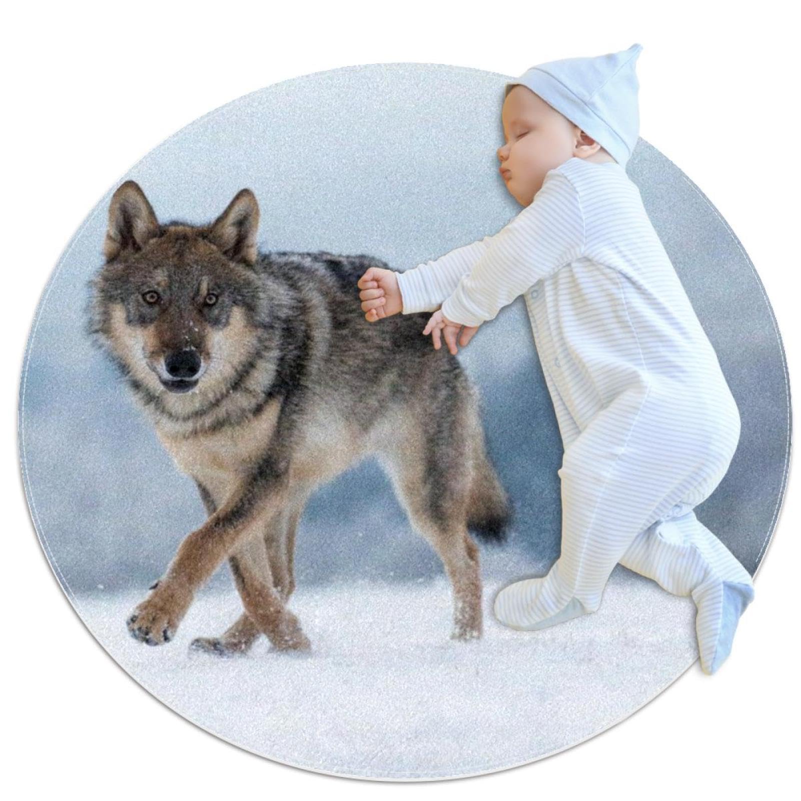 Tapis loup de salle de bain antidérapant et absorbant pour chambre