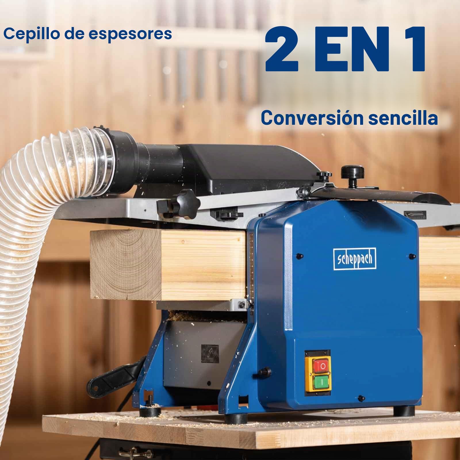 Cepillo regrueso HMS850 Scheppach - 220-240V 50Hz - 204mm marca Scheppach