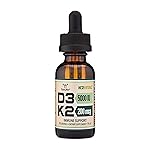 Vitamin D3 K2 5,000 IU Liquid Drops (5,000 IU of D3 and 200mcg of 99.9% All-Trans Patented K2 MK-7 (K2Vital)) Max Absorption Liquid Vitamin D Drops (30 Servings) by Double Wood