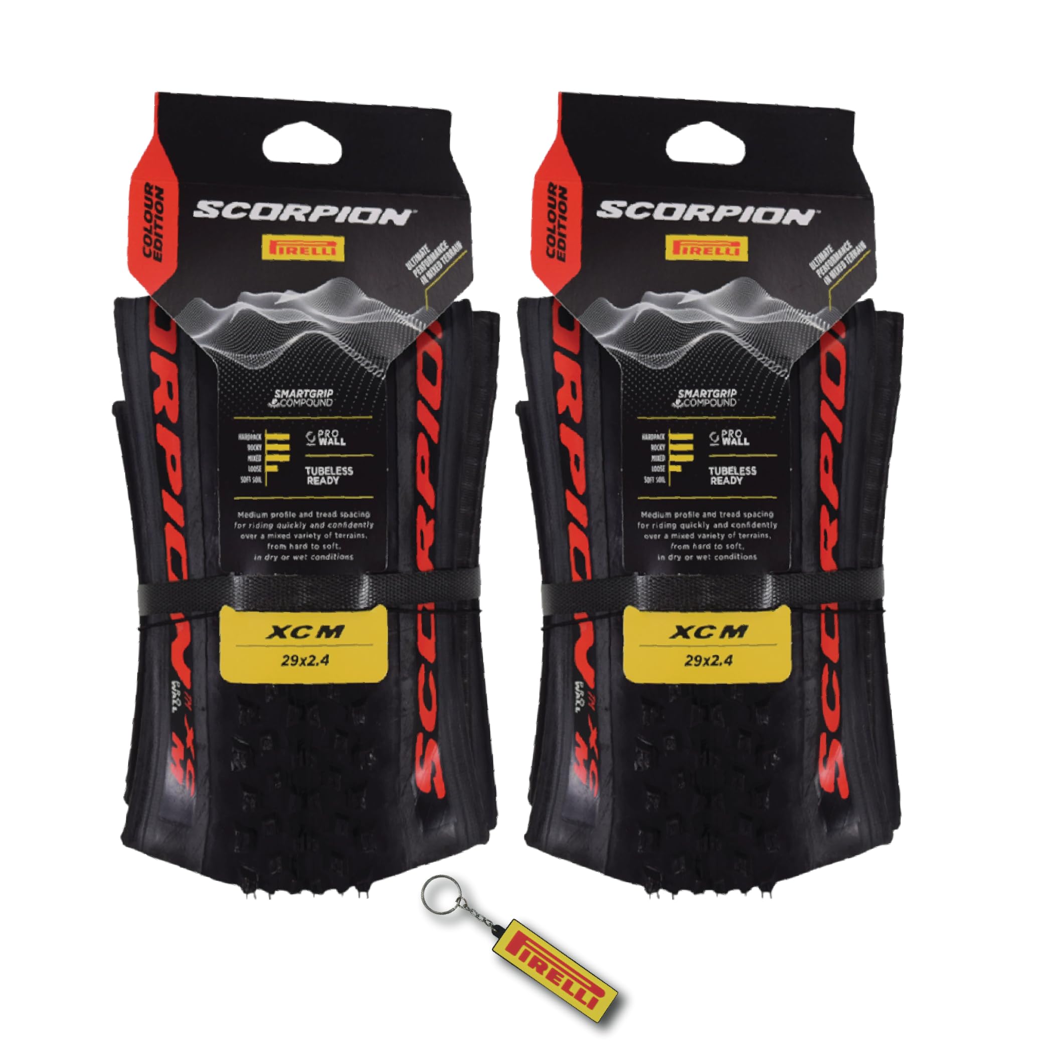 Amazon.com : Pirelli Scorpion XC M Red Label 60-622 (29x 2.4) MTB
