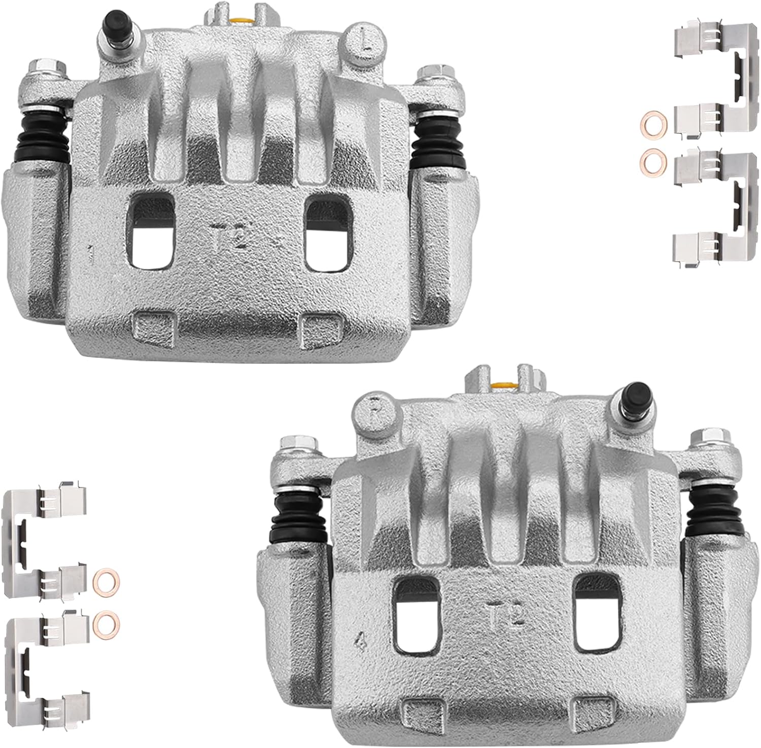 2PCS 19B2682B 19B2683B Front Left & Right Disc Brake Calipers Compatible with Subaru Legacy/Outback 2002-2014, Forester/Impreza, Saab 9-2X 2005-2006 - OE Replacement 32006163/32006164