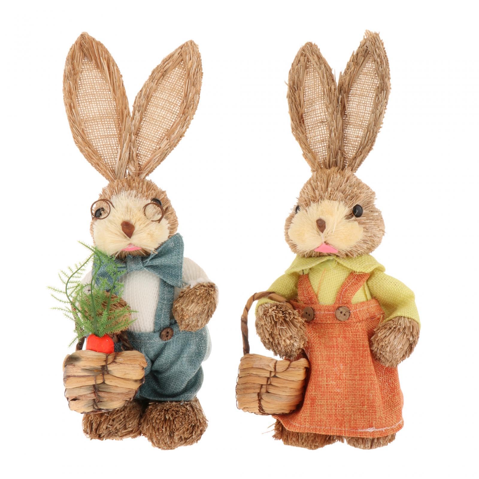 Coniglietti Pasquali Decorativi, Sculture Artificiali, Statuine per Pasqua, Decorazioni per Case E per La Casa, Stile b
