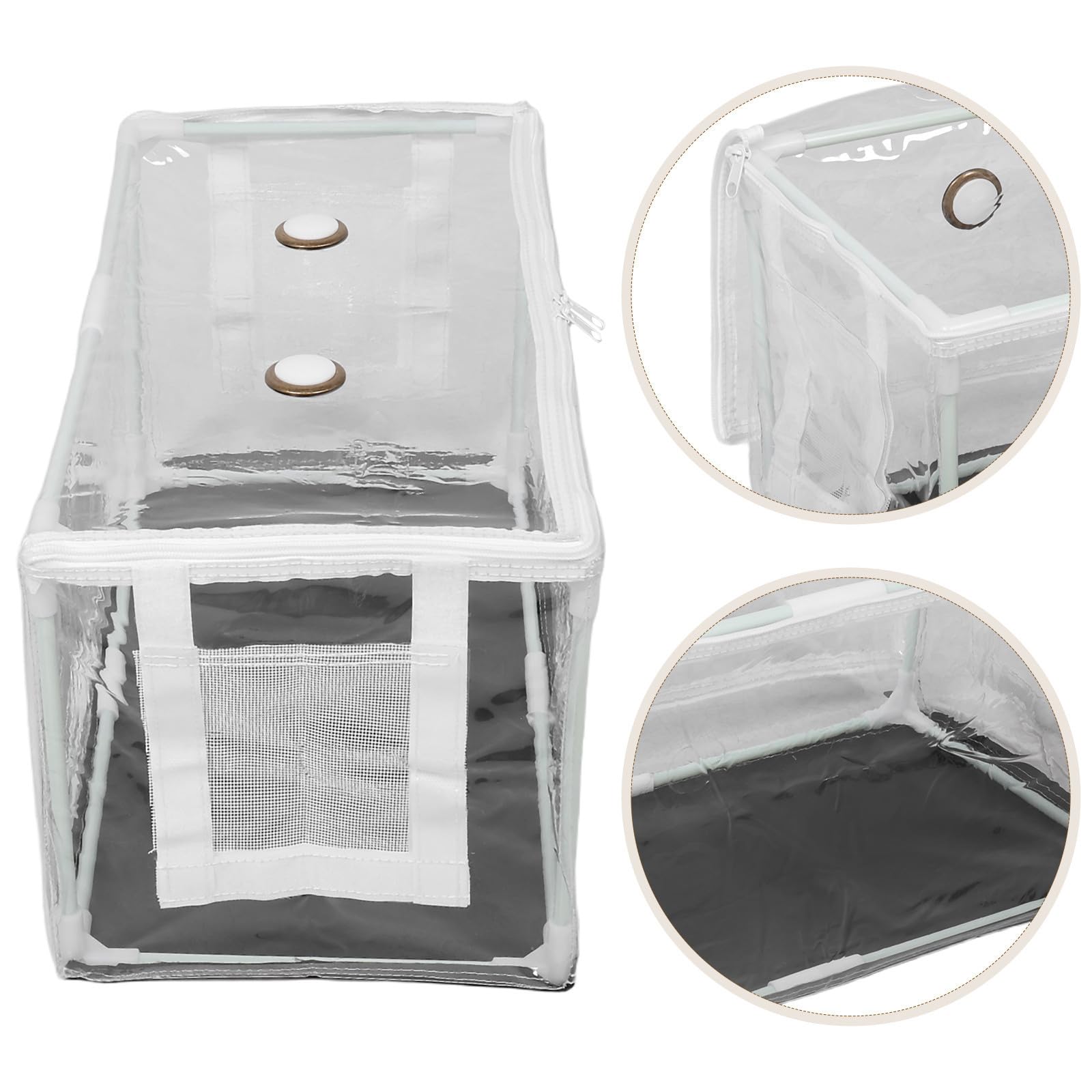Serrage à Champignons Isolée en PVC, Structure Pliable Transparente
