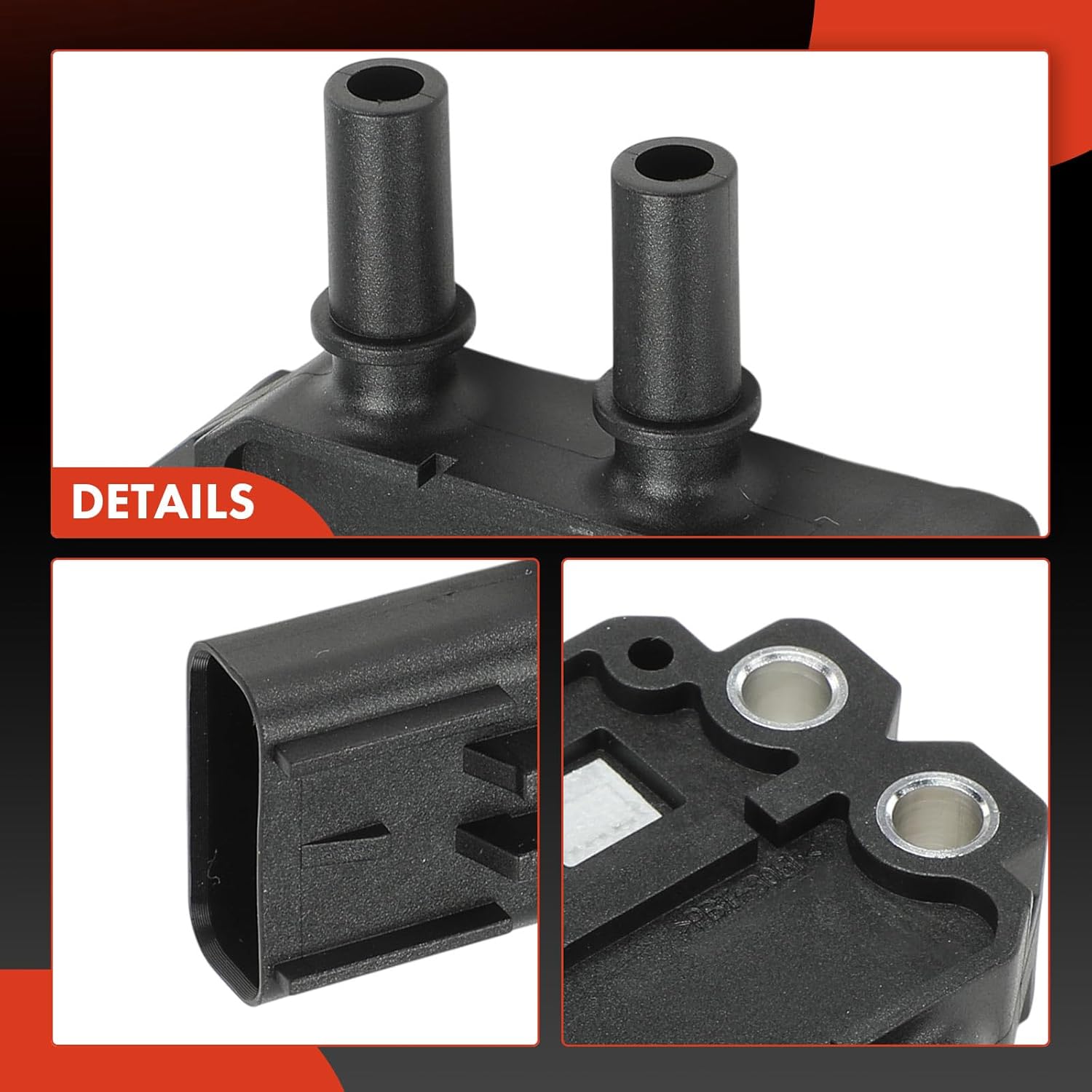 A-Premium Diesel Particulate Filter (DPF) Pressure Sensor [4 Pins] Compatible with Ram 2500 2013-2018, 3500 2013-2018, 4500 2013-2017, 5500 2013-2017, 6.7L