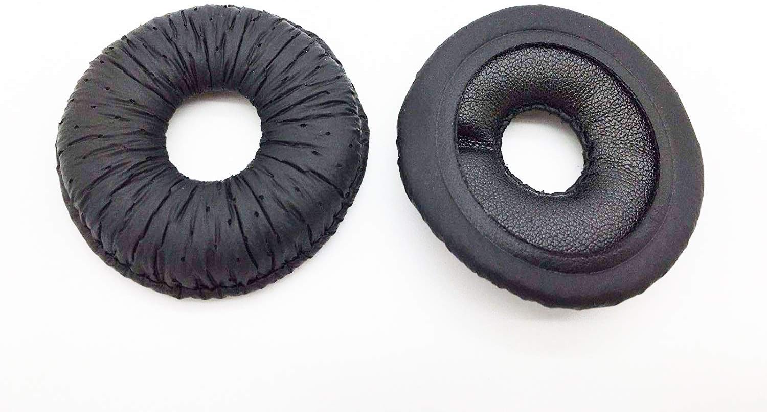 60425-01 Leatherette Ear Pads Premium Earpads Cushion Compatible with Plantronics Supra Plus 19025-01 H91N H101N HW111N HW121N Blackwire C610 C610-M C620 C620-M Headsets (10 Pair)