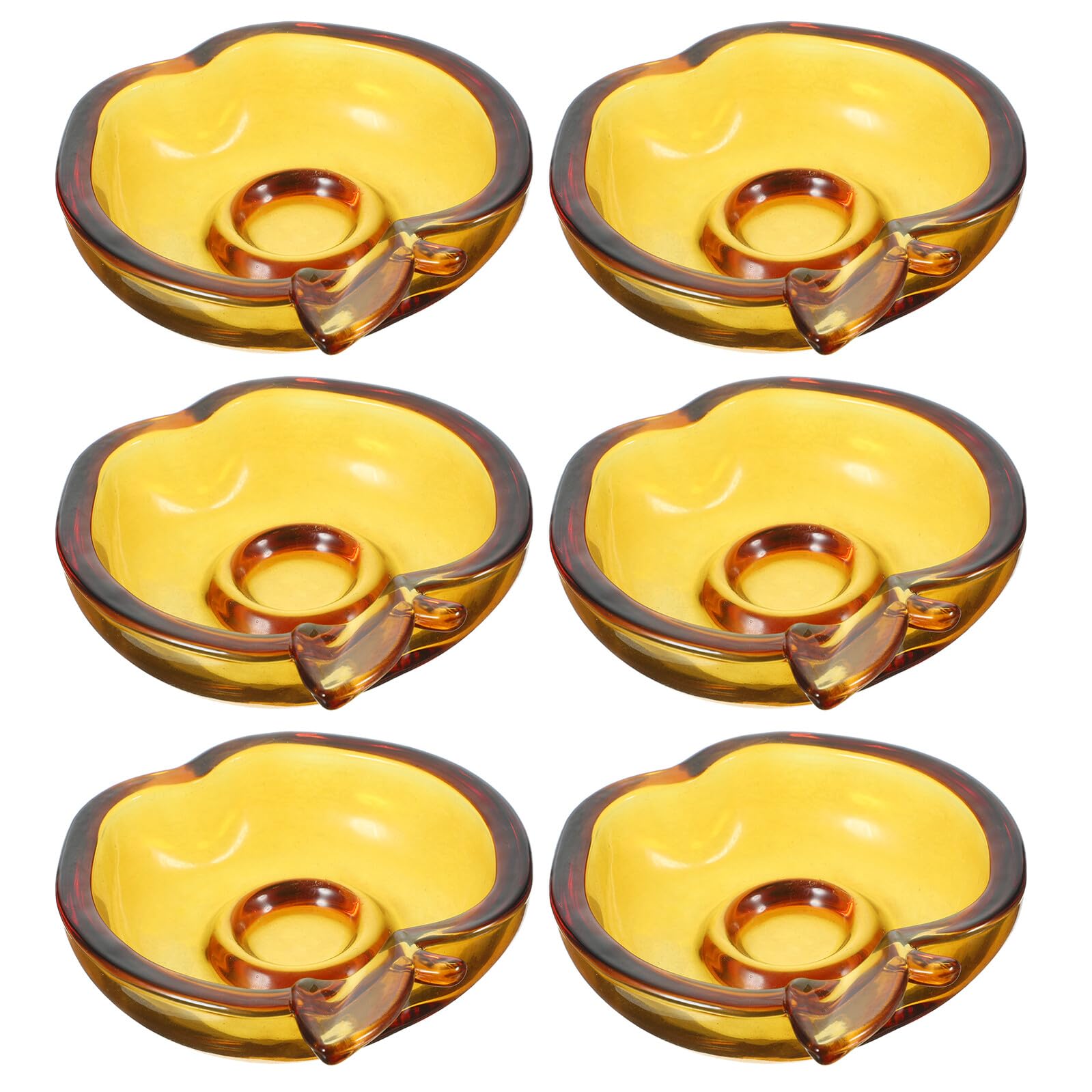 Assiettes en verre anti-taches pour pique-nique propre et service de sauces facile