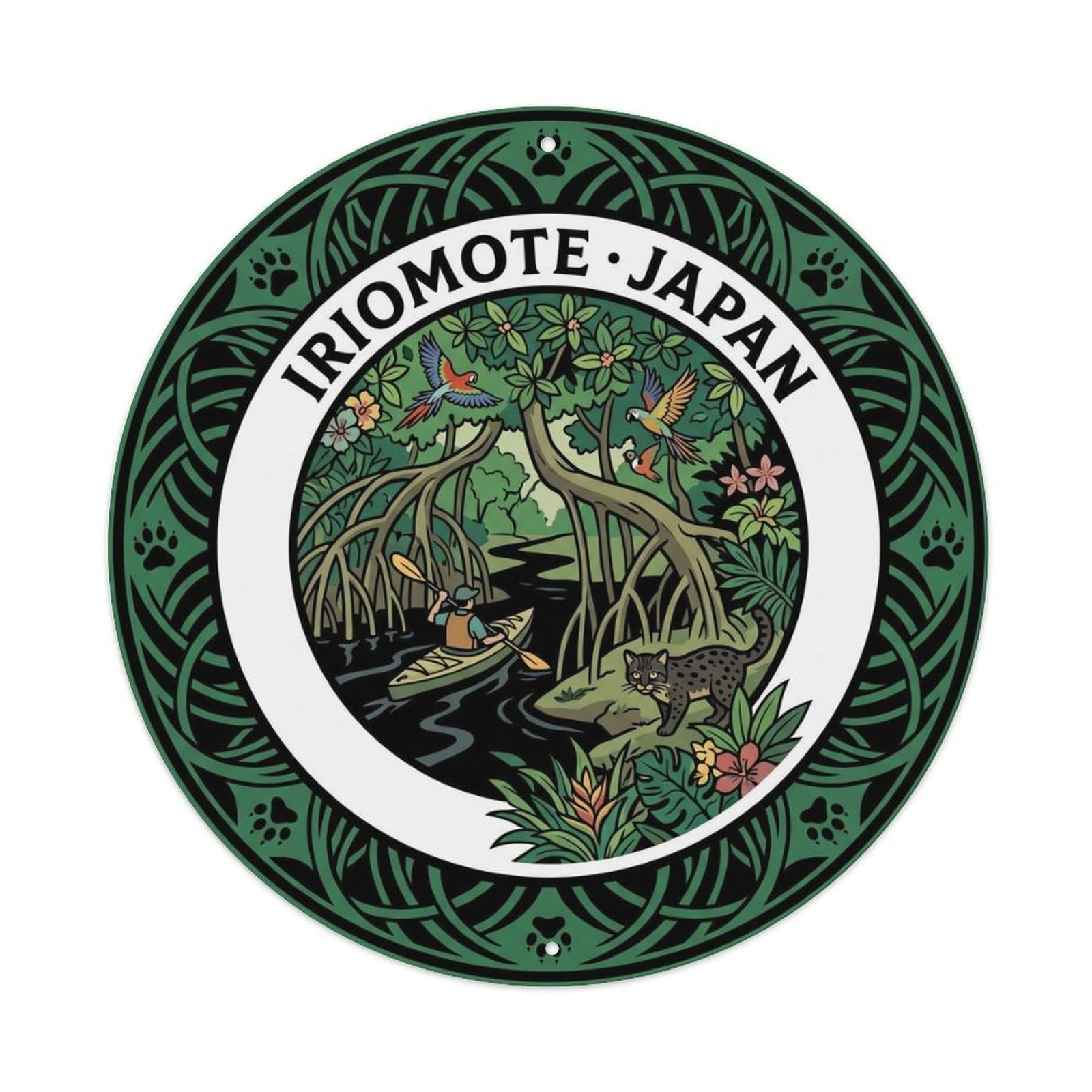 Iriomote Island Jungle Mangrove Travel Journey Japan Metal Tin Sign