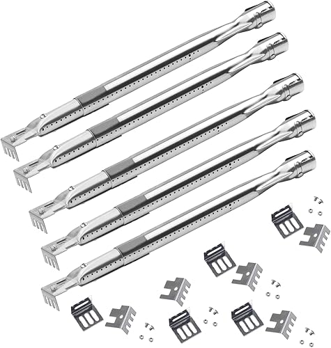 Derurizy Kit de tubo universal ajustable para quemador de parrilla que se extiende de 14 a 19 pulgadas, piezas de repuesto para parrilla de gas para
