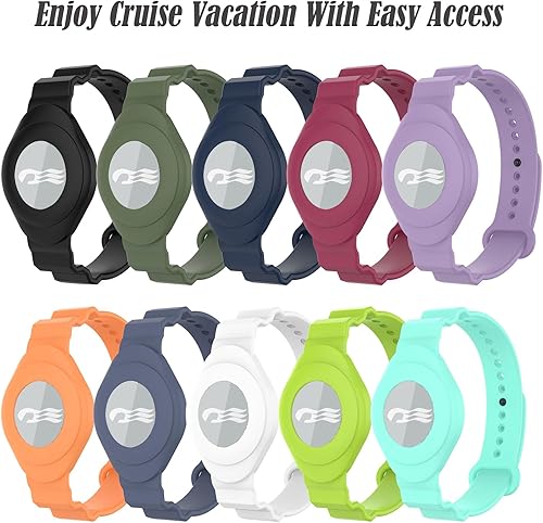 Miniatura 6 de Paquete de 2 soportes para medallón de crucero de princesa, correa deportiva de silicona suave transpirable compatible con medallón de crucero de