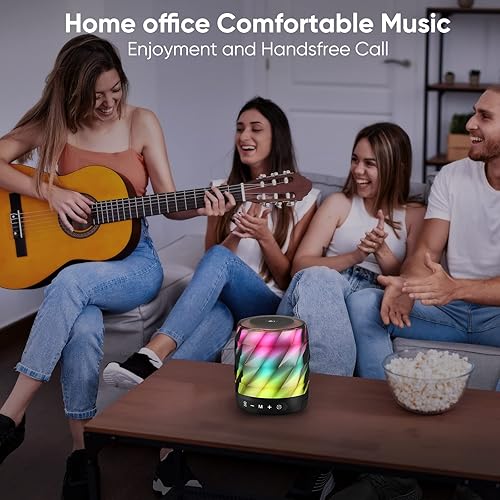 Miniatura 7 de LFS Altavoces Bluetooth - Altavoces inalámbricos portátiles de sonido premium de 20 W con TWS Bluetooth 5.0, luces LED, impermeables, tiempo de