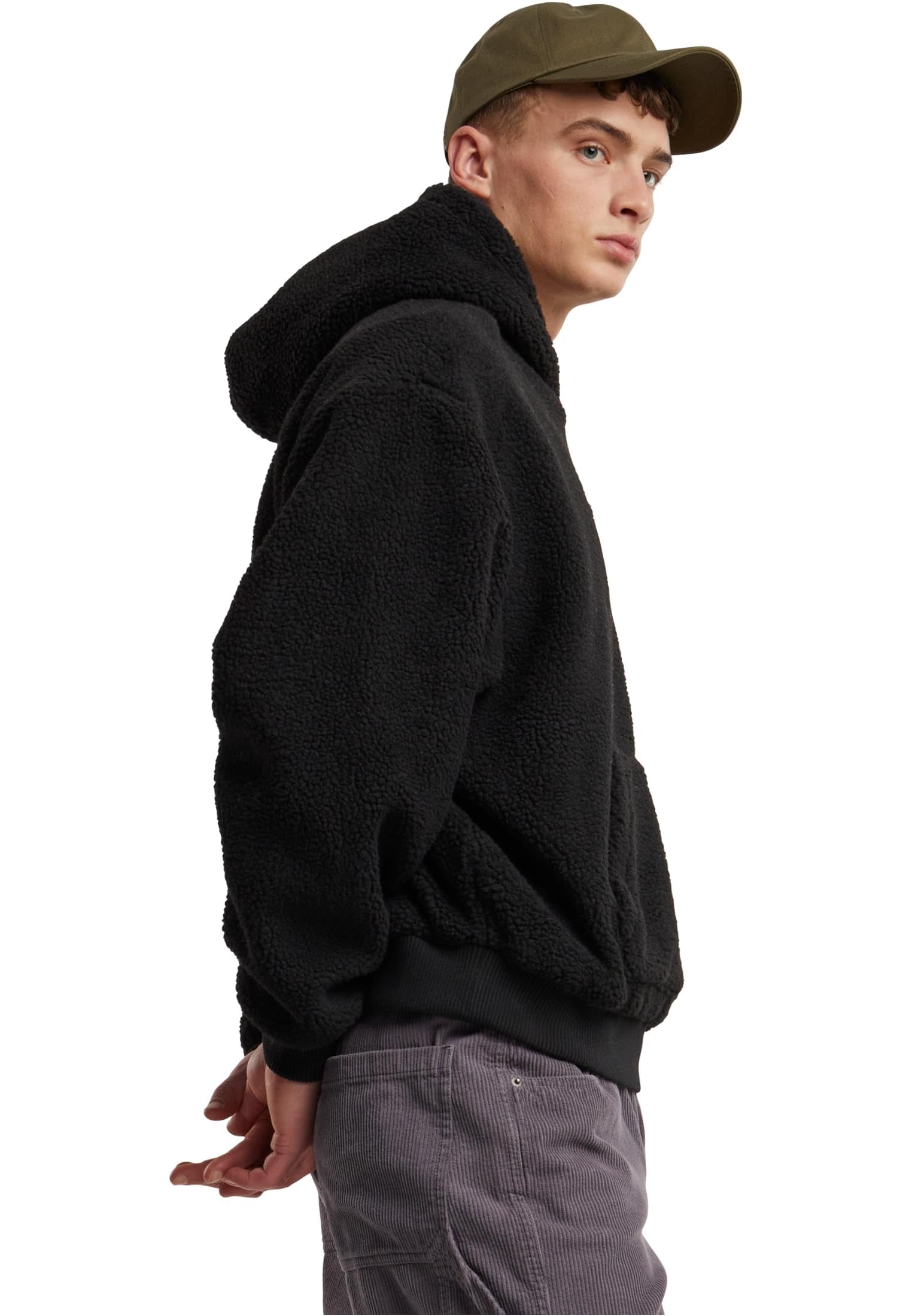 Urban Classics Urban Classics Oversized Teddy Hoodie Maglia di Tuta Uomo (Pacco da 1)