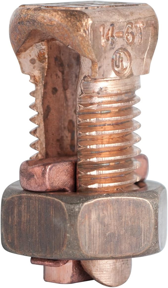 Gardner Bender GSBC6 Soild Copper Split Bolt Connector, 108 AWG
