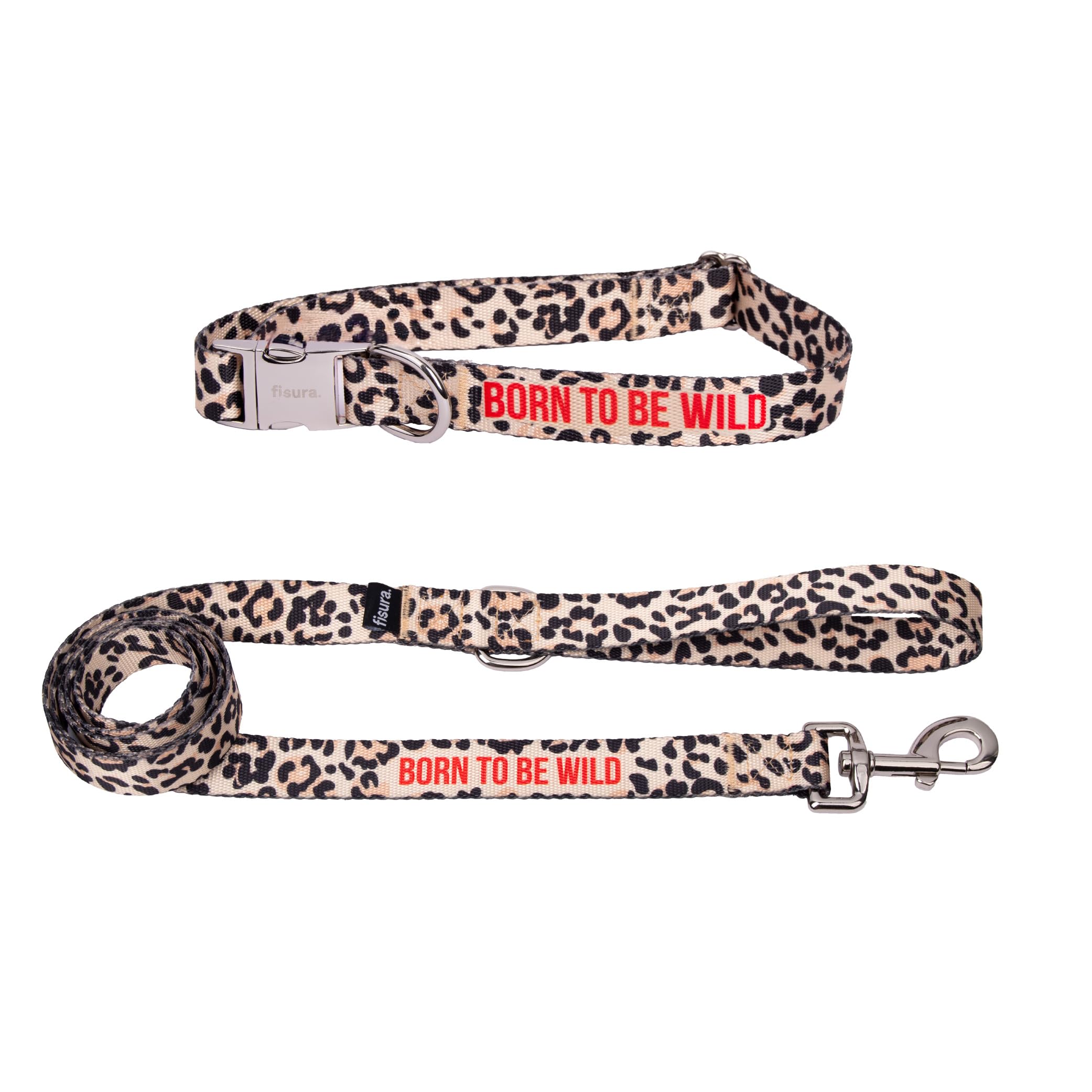 Collier et laisse chien Fisura nylon réglable grand chien