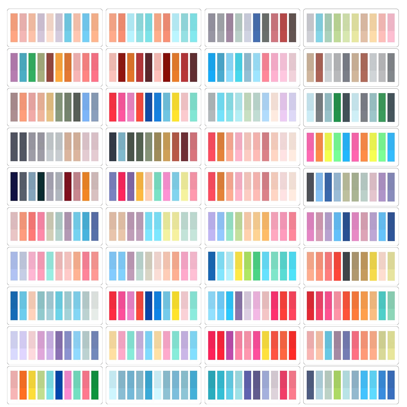 8000pcs Book Annotation Tabs Transparent Sticky Notes Tabs for Books Sticky Notes Multi Colored Writable and Repositionable Page Markers Book Flags