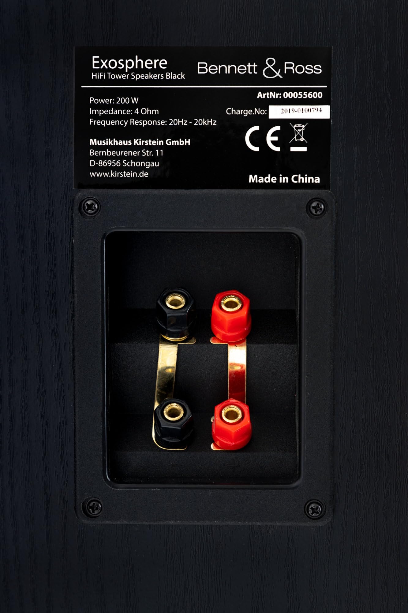 Bennett & Ross Exosphere 3-drożne głośniki podłogowe HiFi para (200 W RMS, 6,5" subwoofer, 6,5" głośnik basowy, 3x 6,5" średniotonowy, głośnik wysokotonowy 1", konstrukcja bass reflex, wygląd słojów