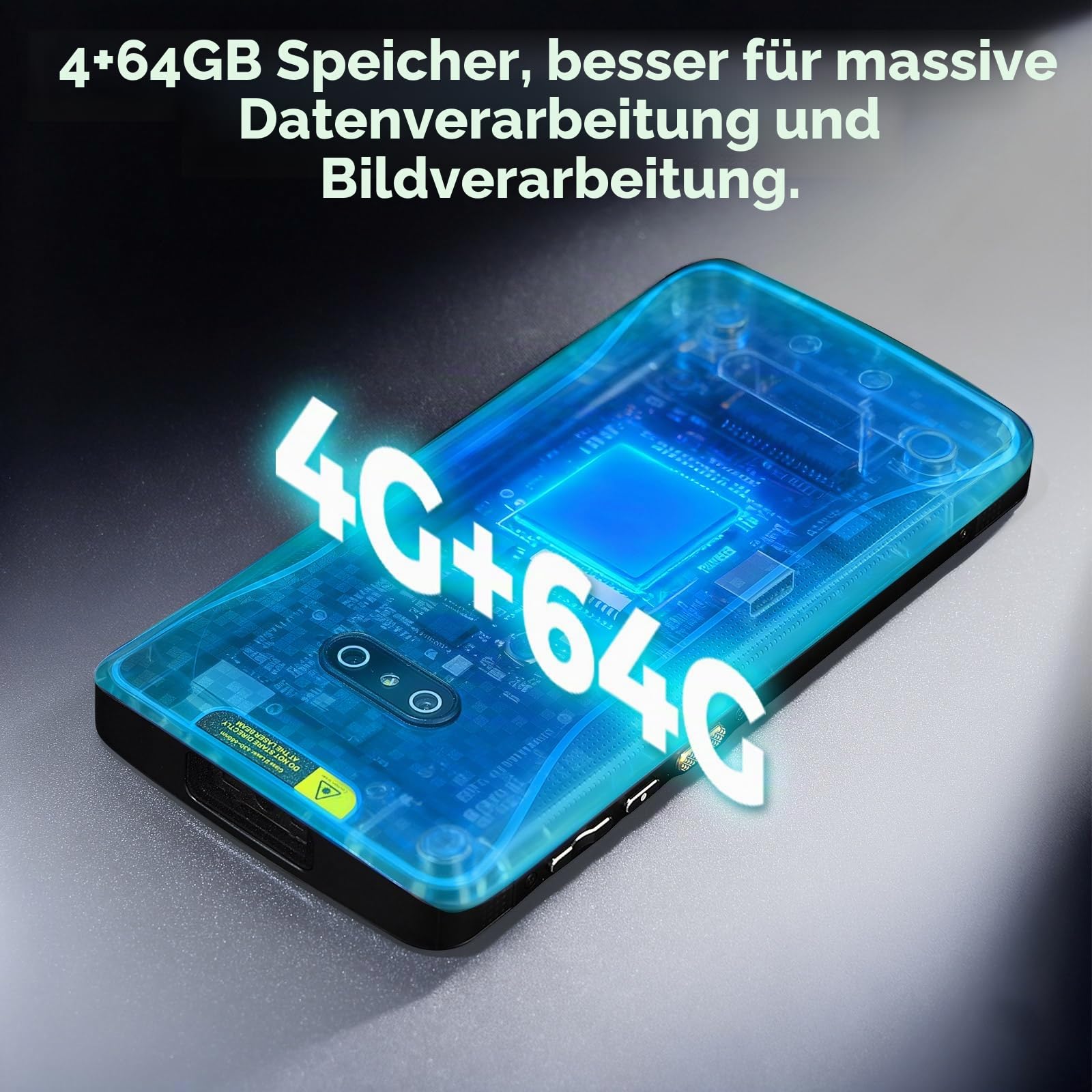 MUNBYN Android Barcode Scanner, Android 14, 4+64G,PDA Inventar QR Scanner,2D 1D Barcode Scanner, tragbarer Handheld Mobile Computer, IP67 Dual-Band Wi-Fi 4G BT Datensammler für Lager-2026 Neu