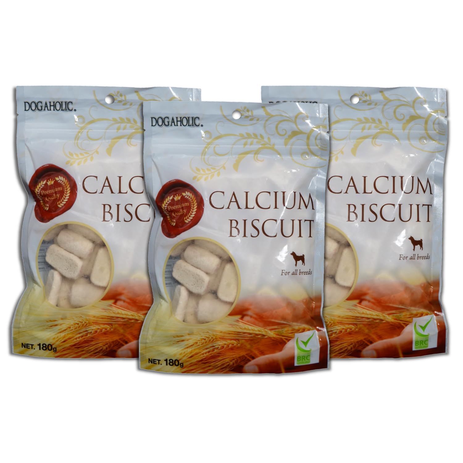 Dogaholic Calcium Biscuit Dog Treat, Vegetarian Treat, Natural Ingredients, Freshen Breath, Healthy Easy to Digest Dog Treat, for All Dog Breeds, 180 g Each Pack of 3 (B07QS37Z51) Amazon Price History, Amazon Price Tracker