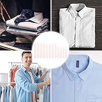 Vista 7 de VILLCASE Estancias de cuello blanco de plástico, refuerzos de huesos para insertos de camisas, 200 piezas