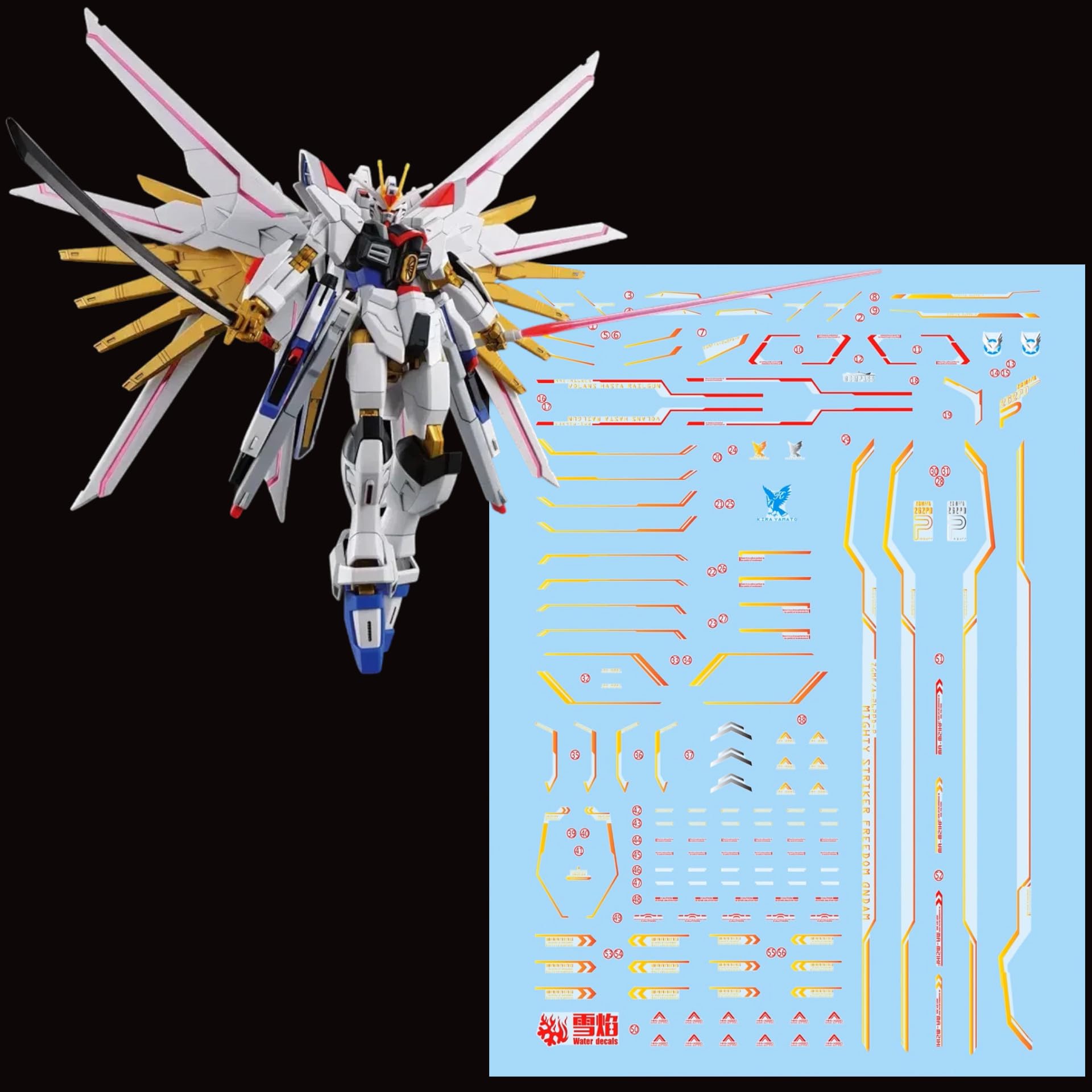 Amazon | 機動戦士ガンダムSEED FREEDOM 専用 水転写式 デカール 蛍光