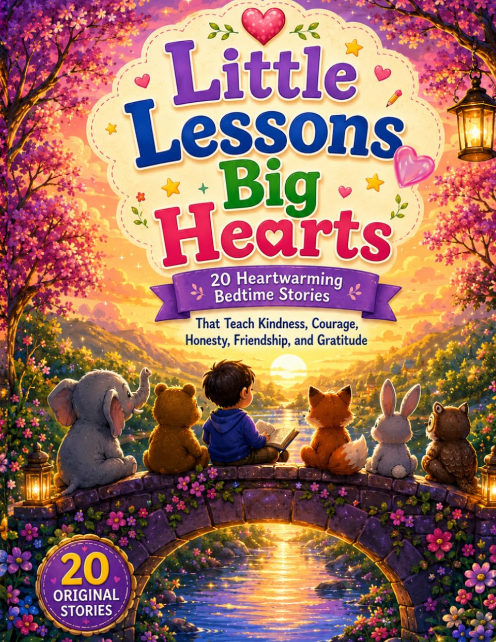 Little Lessons Big Hearts: 20 Heartwarming Bedtime Stories That Teach Kindness, Courage, Honesty, Friendship, and Gratitude
