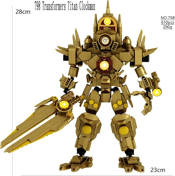 Building Blocks Figures Toy Toilet Titan Cameraman Speakerman Clock TV Man Game Upgraded Action Mutant Model Funny Ideas Collectible Birthday Gift Skibidi Buildable Brick Adults Kids C