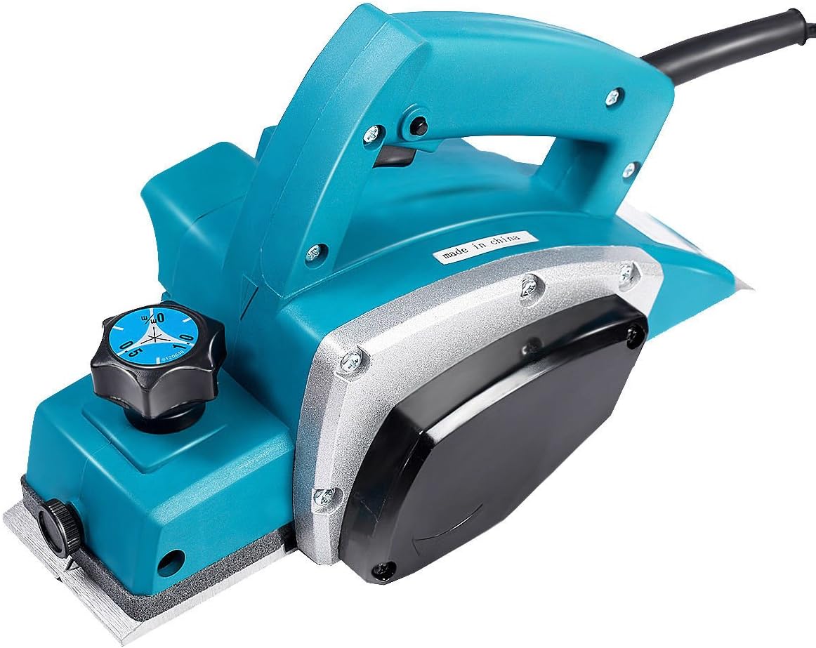 Goplus Electric Wood Hand Planer, 3-1/4-Inch 1000W 16,000Rpm Power Planer Hand Held, Woodworking Electric Door Planer