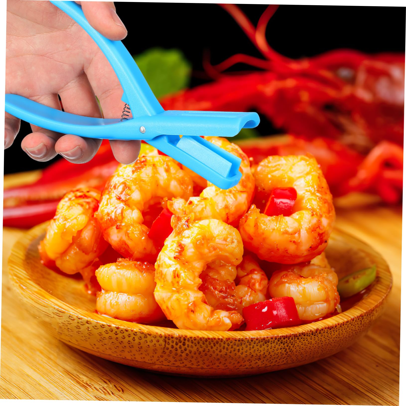 DECHOUS 24piezas Herramientas para Pelar Camarones y Cangrejos Quitapieles De Diseño Ergonómico Utensilios De Cocina para Facilitar La Preparación De Mariscos