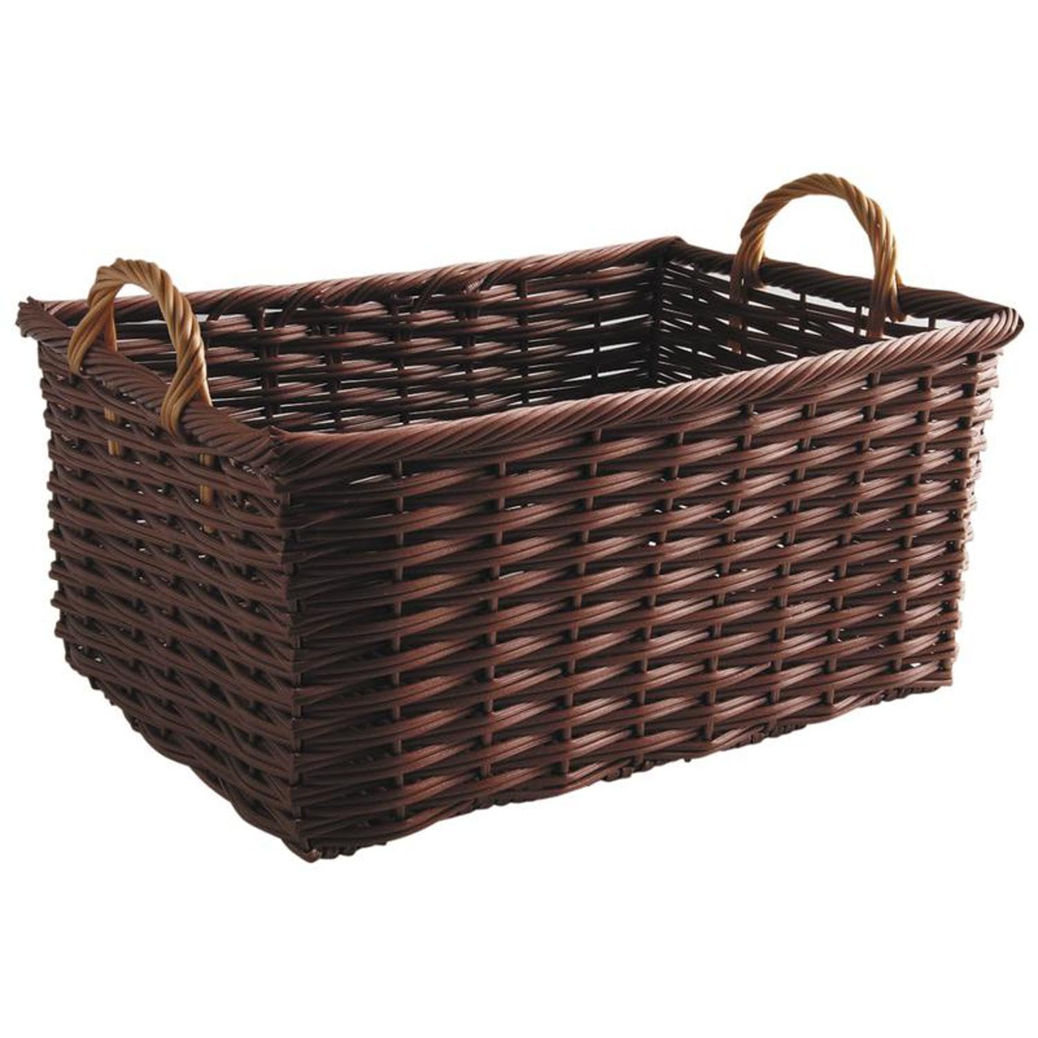 Corbeille rangement rotin pour organiser votre salle de bain avec élégance