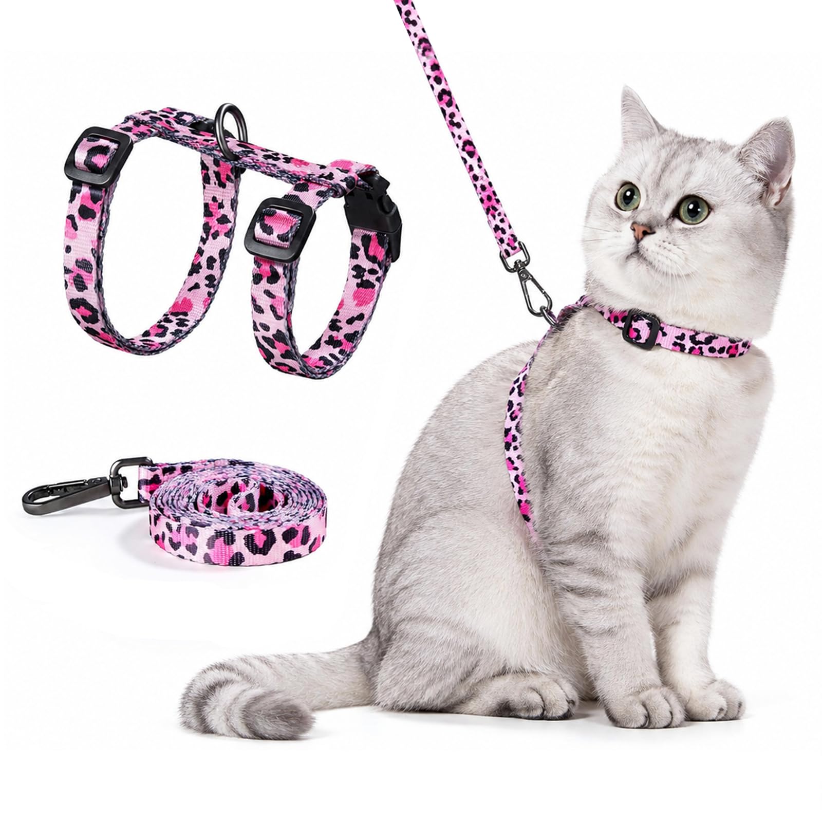 Arnes para Gatos, 20-31cm Juego de Arnés y Correa para Cat