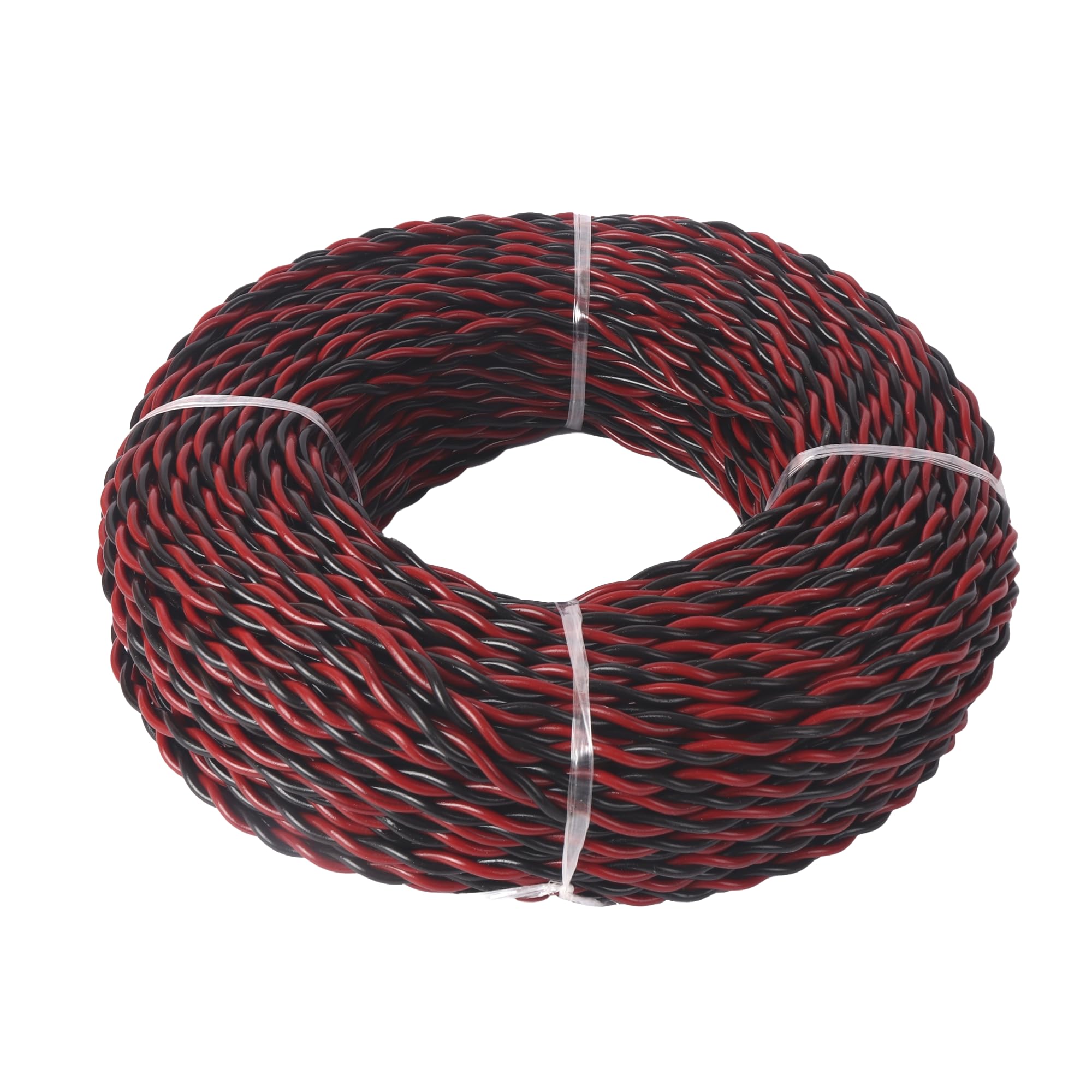 CabONE 23/76 Flexible Double Core Electrical Wire | Twisted Aluminium Conductor | PVC Insulated | 90 Meter Roll | For Domestic & Industrial Use |Red & Black-image-34