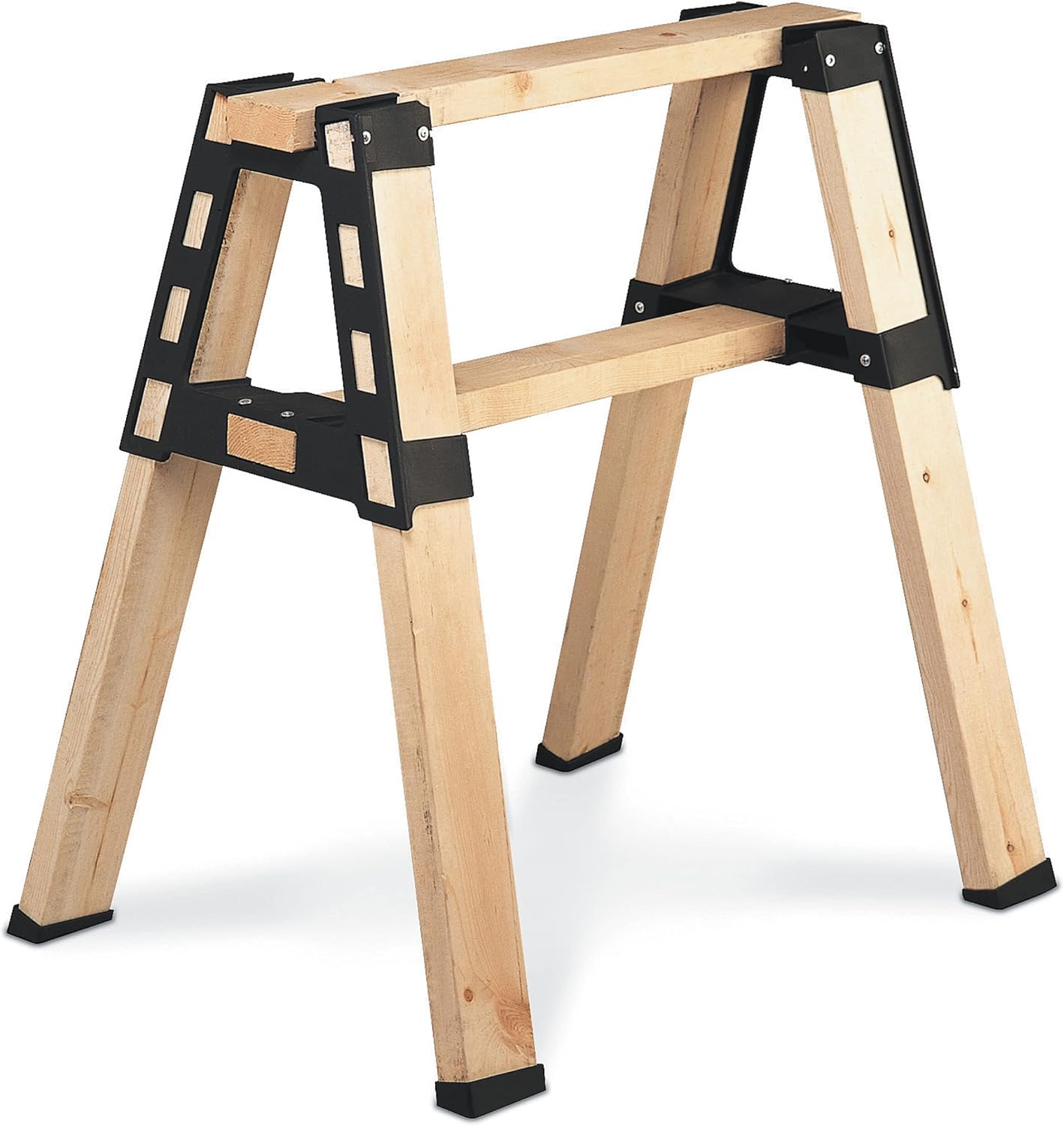2x4basics 90196MI Custom Pro Brackets Sawhorse, 2 Pack , Black