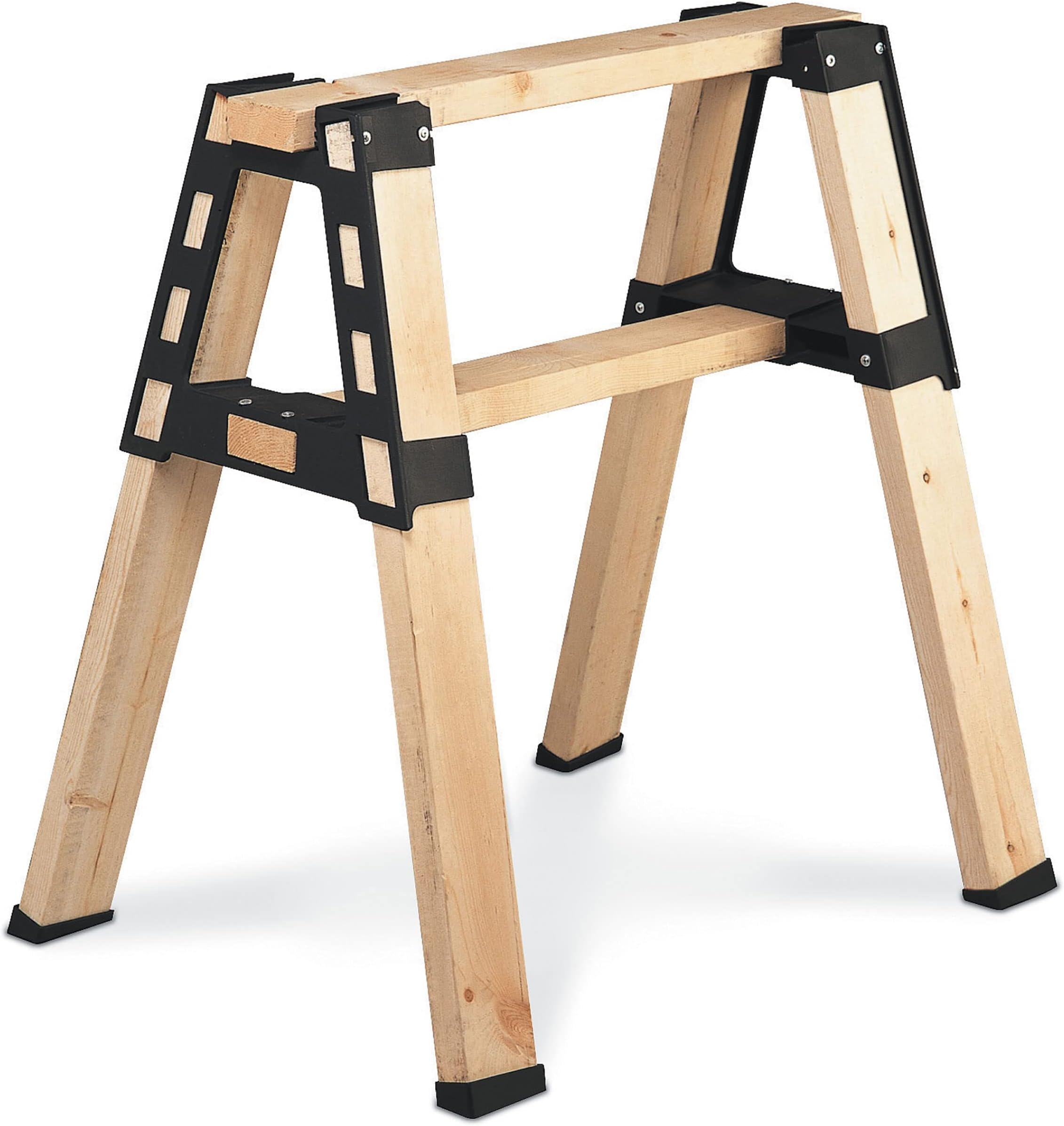 2x4basics 90196MI Custom Pro Brackets Sawhorse, 2 Pack , Black