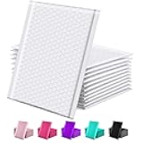 GSSUSA Bubble Mailers 6x10 100 Pack White Padded Envelopes Small Packaging Mailing Envelope Bags Bubble Mailer Shipping Bag Bulk Pack Self Seal Package Mail Packing Business Supplies